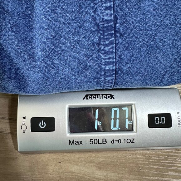 Gretty Zueger Cotton Blazer Lightweight Stone Wash Size XL Blue Lagenlook Boho - Picture 12 of 13